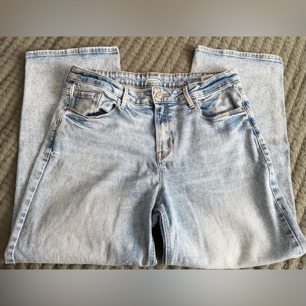 Old Navy Light Wash Straight Leg Jeans